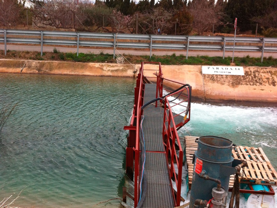 Reparación salto de Agua canal Agua de Picassent. Foto 11