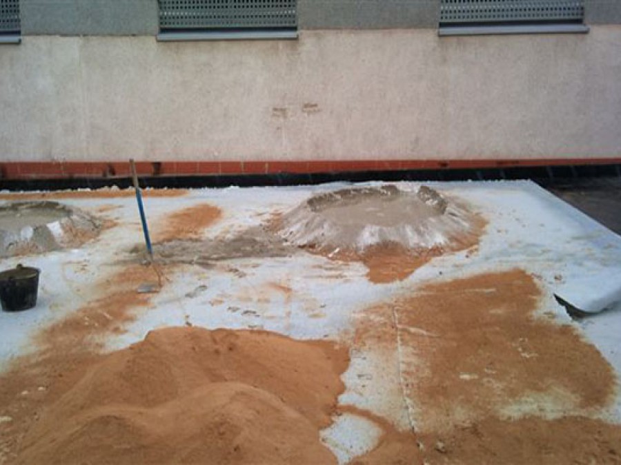 Impermeabilización cubierta ampliación Hospital Arnau de Vilanova en Valencia. Foto 5